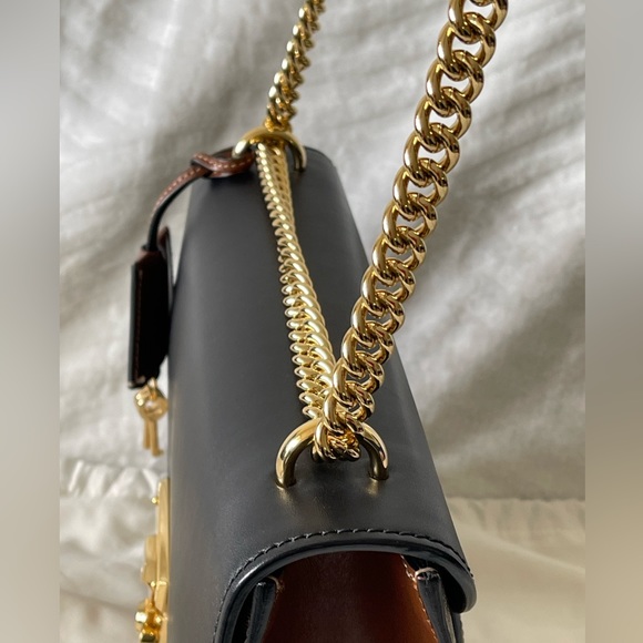 Gucci padlock shoulder bag/ GG supreme Medium brown/ black - Picture 6 of 15